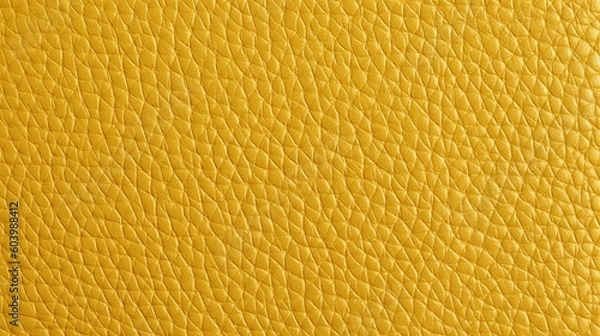 Obraz Yellow Leather Fabric Texture Background - Textile Material - Generative AI