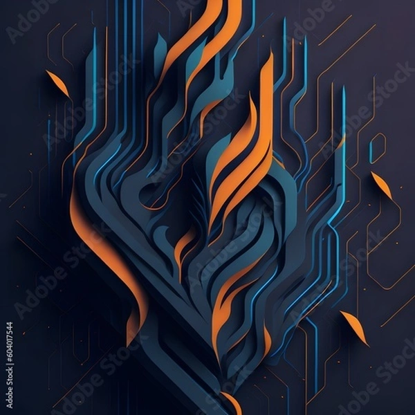 Fototapeta Abstract background - AI generated
