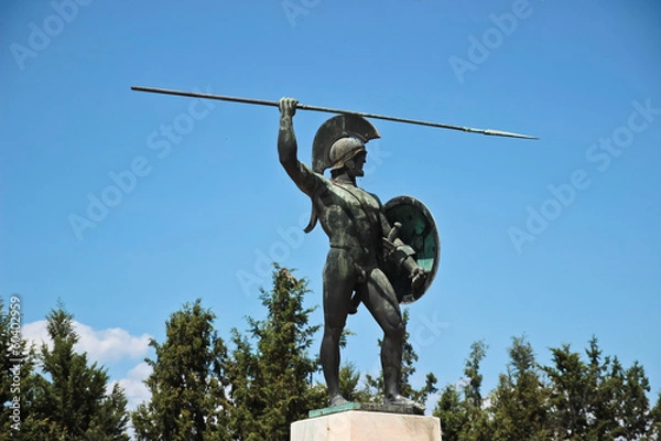 Fototapeta Monument to Spartans in Greece