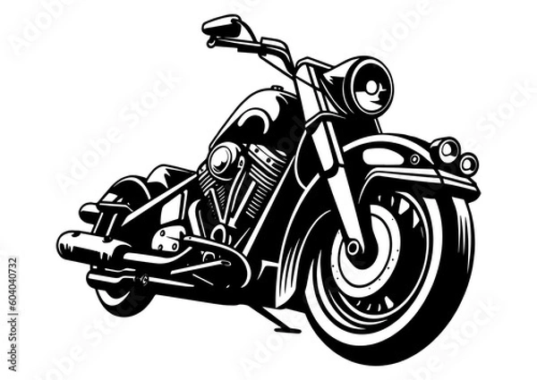 Fototapeta motorcycle isolated on white background