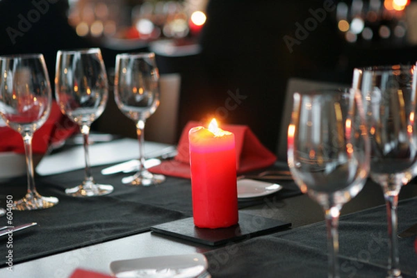 Fototapeta candlelight dinner