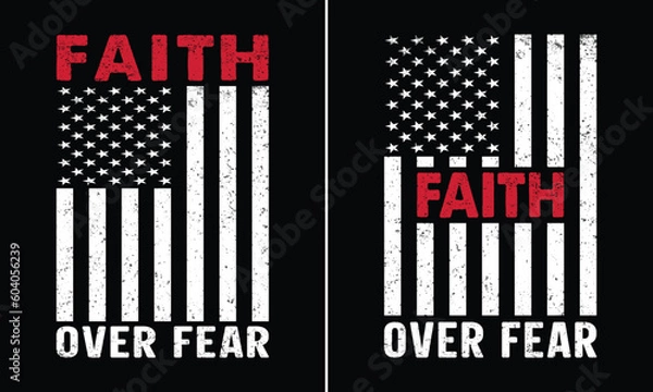 Fototapeta Faith Over Fear Christian T-shirt Design, Christian T Shirts, Jesus T Shirt, Faith T-Shirts, Religious Gifts, Bible Verse Shirts, Faith Tees, Religious Shirt, Church Shirt, Christian Tee