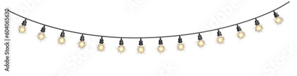Fototapeta Lights isolated on transparent background