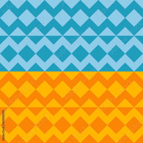 Obraz Abstract colors geometric seamless pattern. Textile stripes pattern.