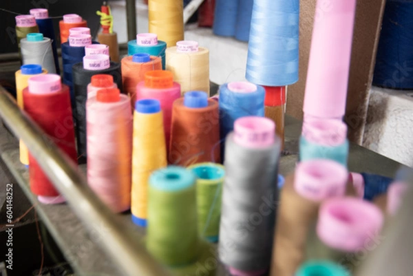 Obraz Spools of colorful thread