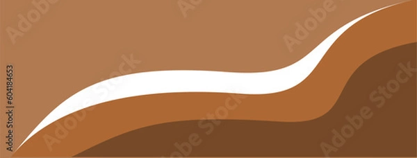 Fototapeta Minimalist modern art abstract vector background in nude beige colors.