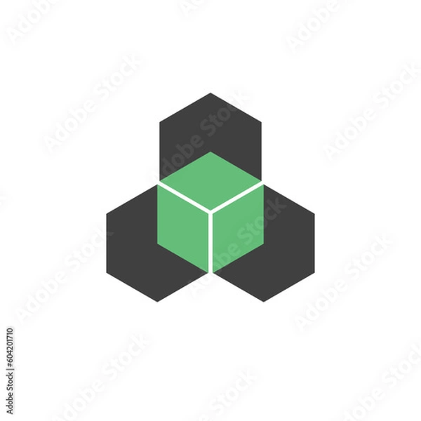 Fototapeta cube icon