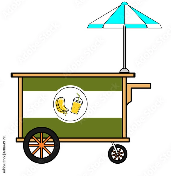 Obraz lemonade stand isolated vector illustration
