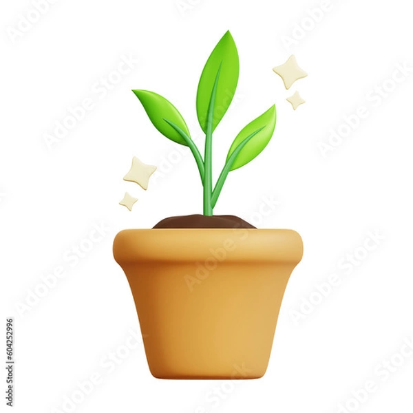 Fototapeta Composting Day 3D Icon
