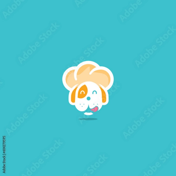 Fototapeta Logo Vector Illustration Bakery for Dog Cloud