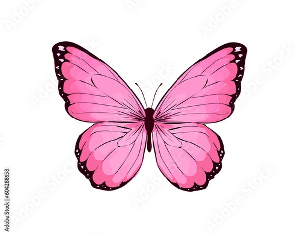 Obraz butterfly hand drawn design vector 