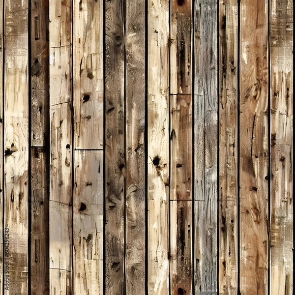 Fototapeta Vintage barn wood texture plank background. wooden texture. Generative AI