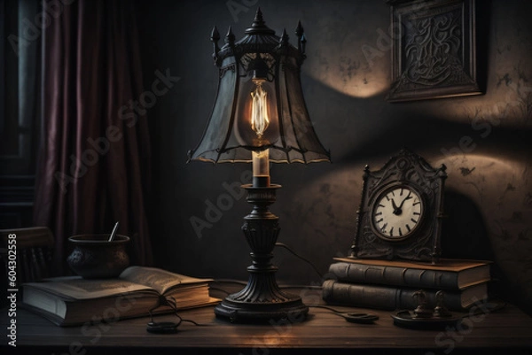 Fototapeta Desk Light - Generative AI