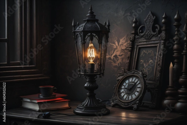 Obraz Antique desk Light - Generative AI