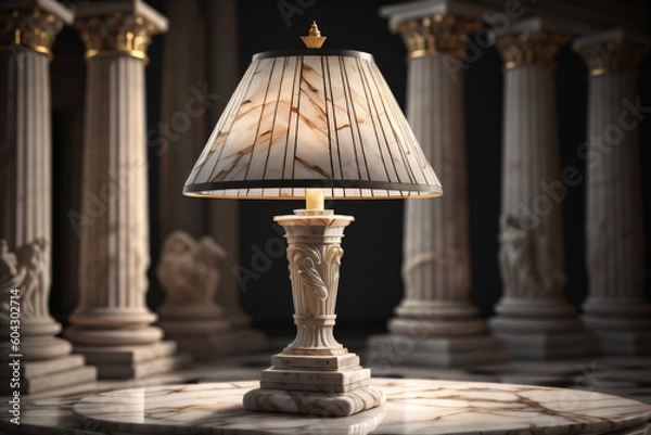 Fototapeta Antique desk Light - Generative AI