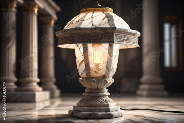 Obraz Antique desk Light - Generative AI