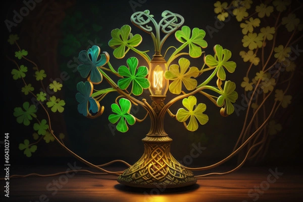 Obraz Antique desk Light - Generative AI