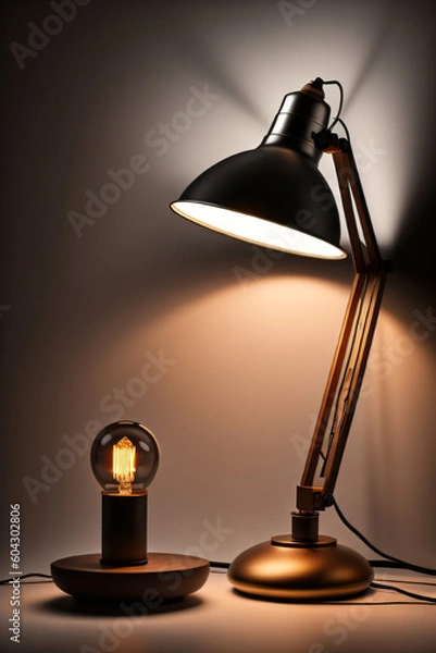 Fototapeta Modern desk Light - Generative AI