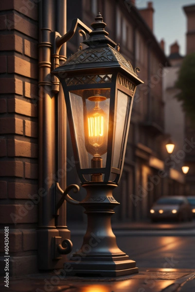 Obraz Old city Lights - Generative AI