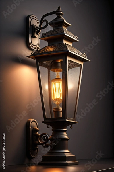 Fototapeta Light in the street - Generative AI