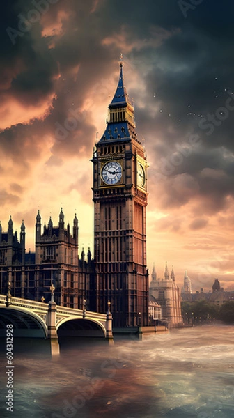 Obraz big ben at sunset