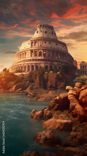 Obraz capitol dome at sunset