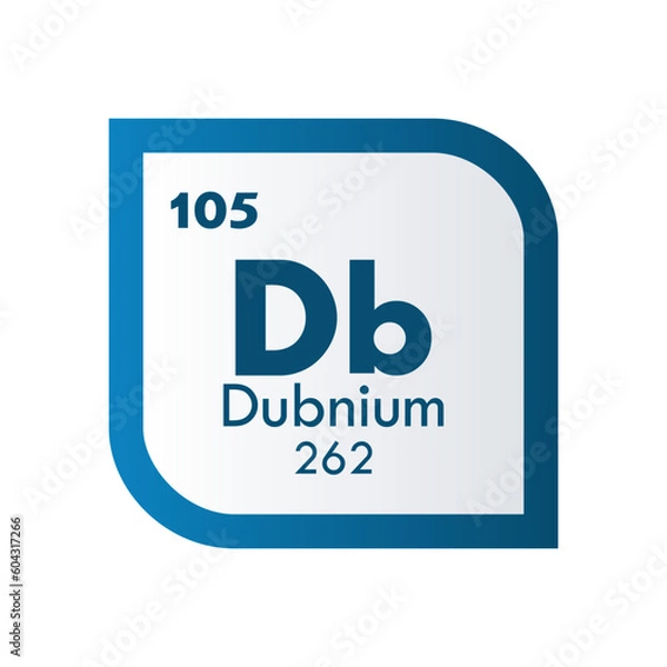 Fototapeta Dubnium icon set. vector template illustration  for web design