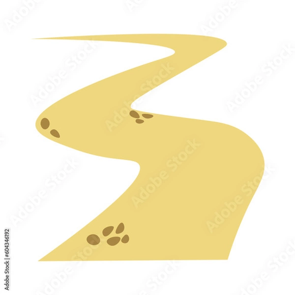 Fototapeta Ground Path Illustration Set Collection