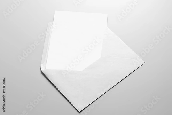 Obraz Blank card and envelope
