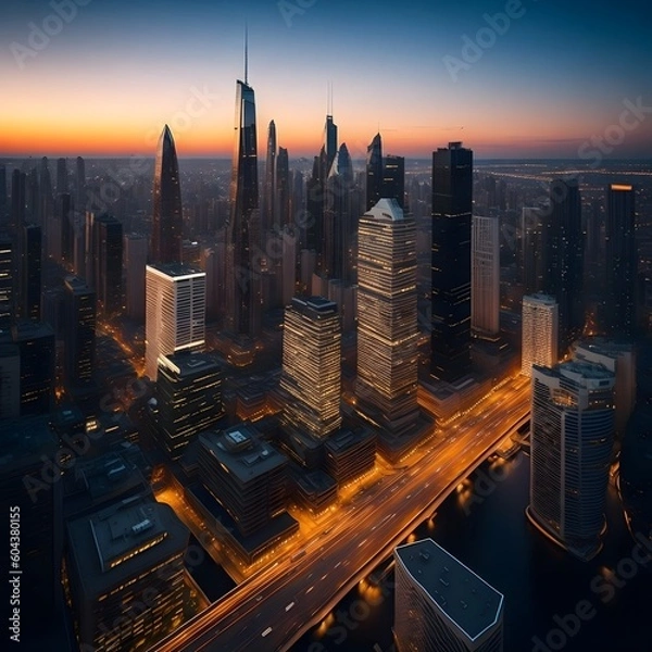 Fototapeta city skyline