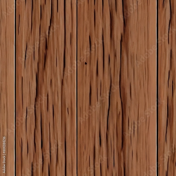 Fototapeta hickory bark wood texture plank background. wooden texture. Generative AI