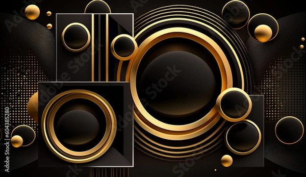 Obraz abstract background with speakers