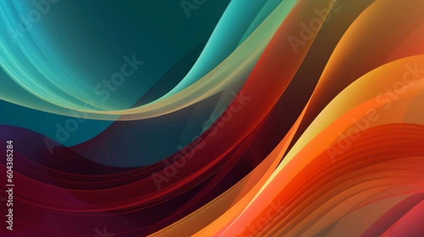 Obraz abstract colorful wave background