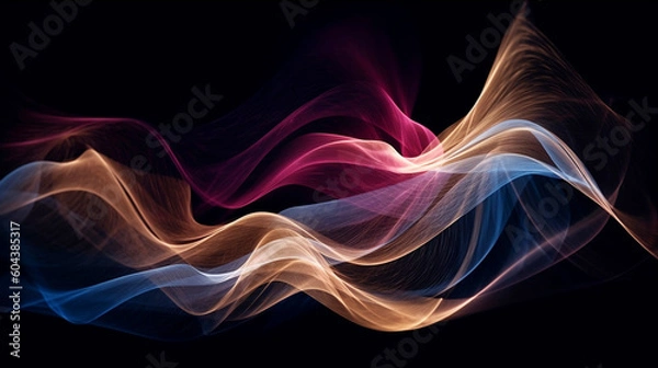 Obraz abstract lines and smoke