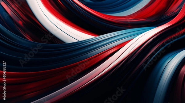 Obraz red and blue lines