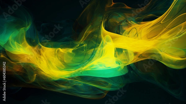 Obraz Abstract Green and yellow background
