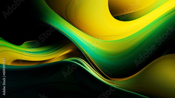 Obraz Abstract Green and yellow background