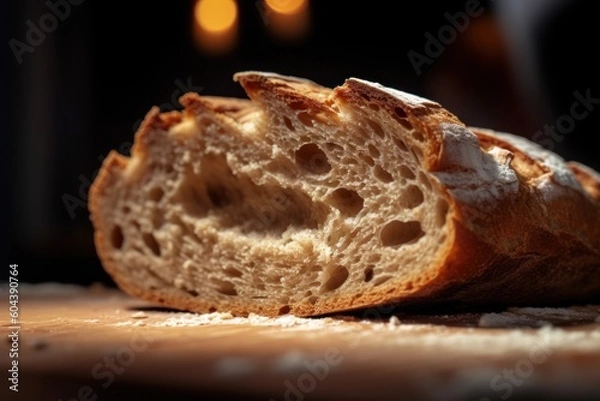 Obraz bread slice Cinematic Editorial Food Photography