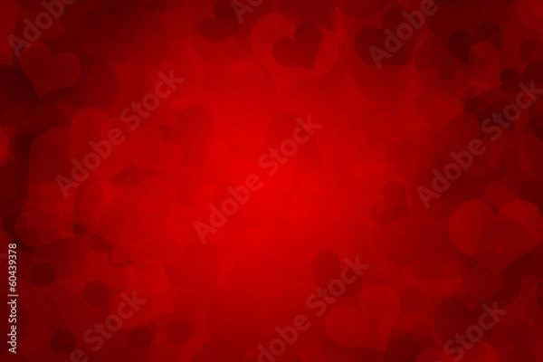 Obraz Colorful red abstract background heart