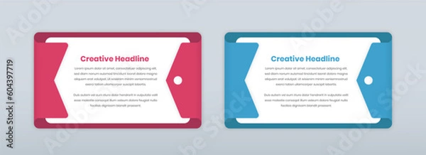 Obraz Minimalistic text presentation inside an abstract envelope shaped folder