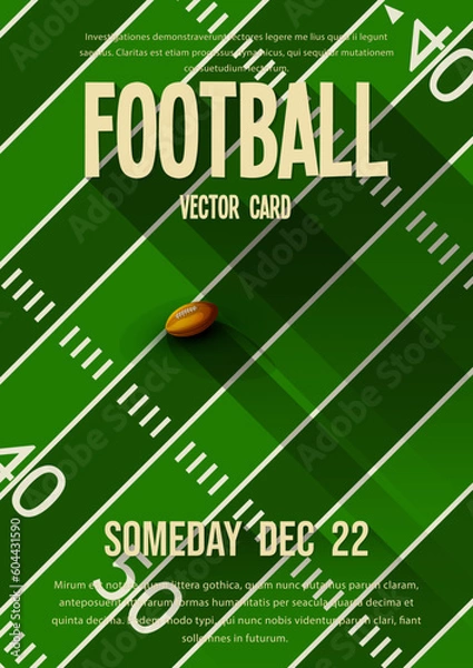 Obraz American football vector template