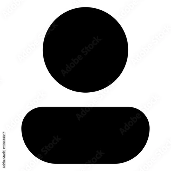 Fototapeta user solid Glyph