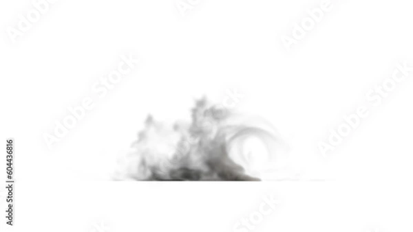 Obraz Smoke on transparent background - Flame, smoke, smoking, fire, isolated