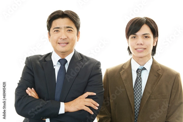 Fototapeta 笑顔のビジネスマン