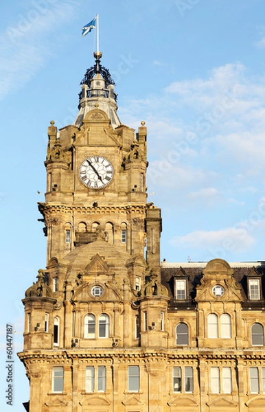 Fototapeta Historical architecture in Edinburgh, Scotland