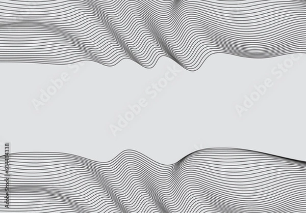 Fototapeta moutain terrain with blank space striped line curve pattern technology modern art background for advertisement product banner and label website template landingpage vector eps