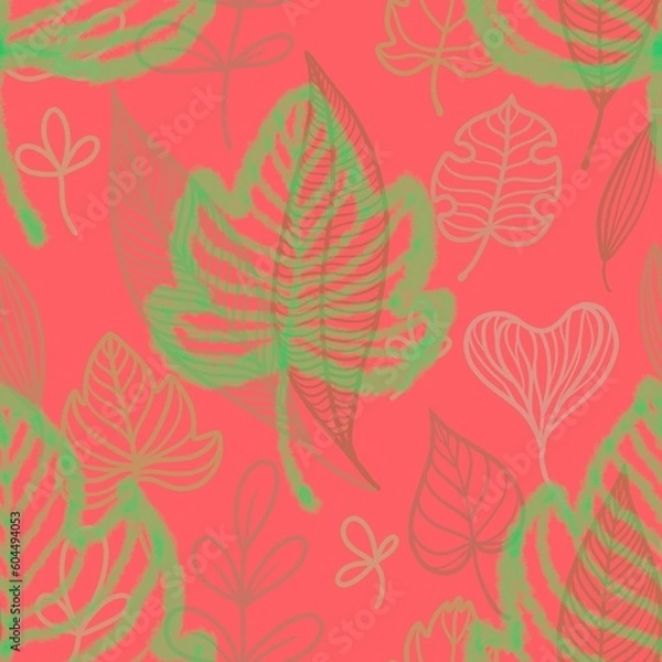 Fototapeta seamless floral pattern