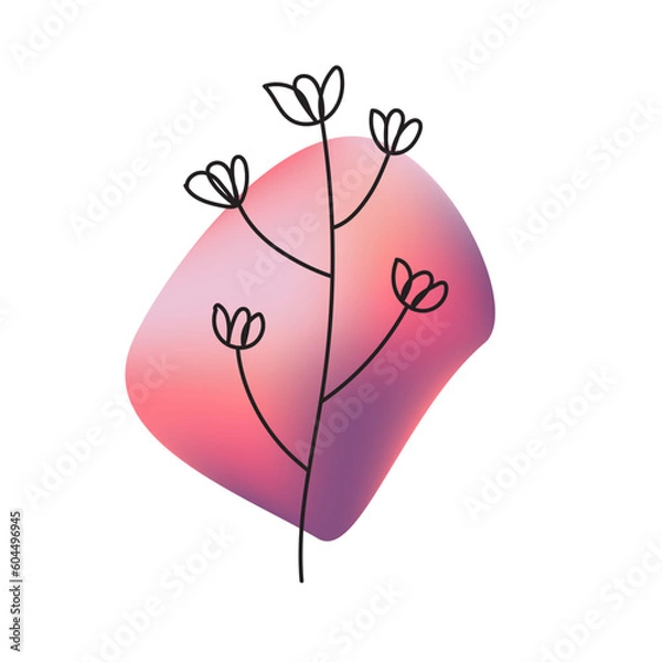 Obraz pink rose with a heart