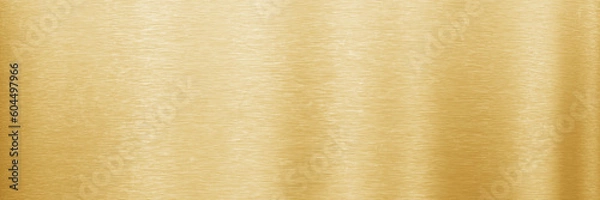 Fototapeta Gold metal background. Brushed metallic texture. 3d rendering