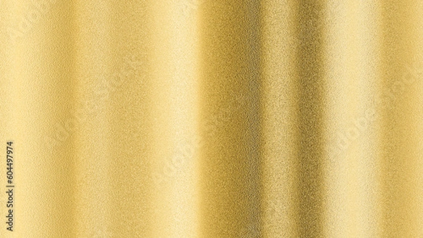 Fototapeta Gold metal background. Brushed metallic texture. 3d rendering